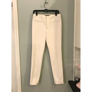Zara white suit trousers